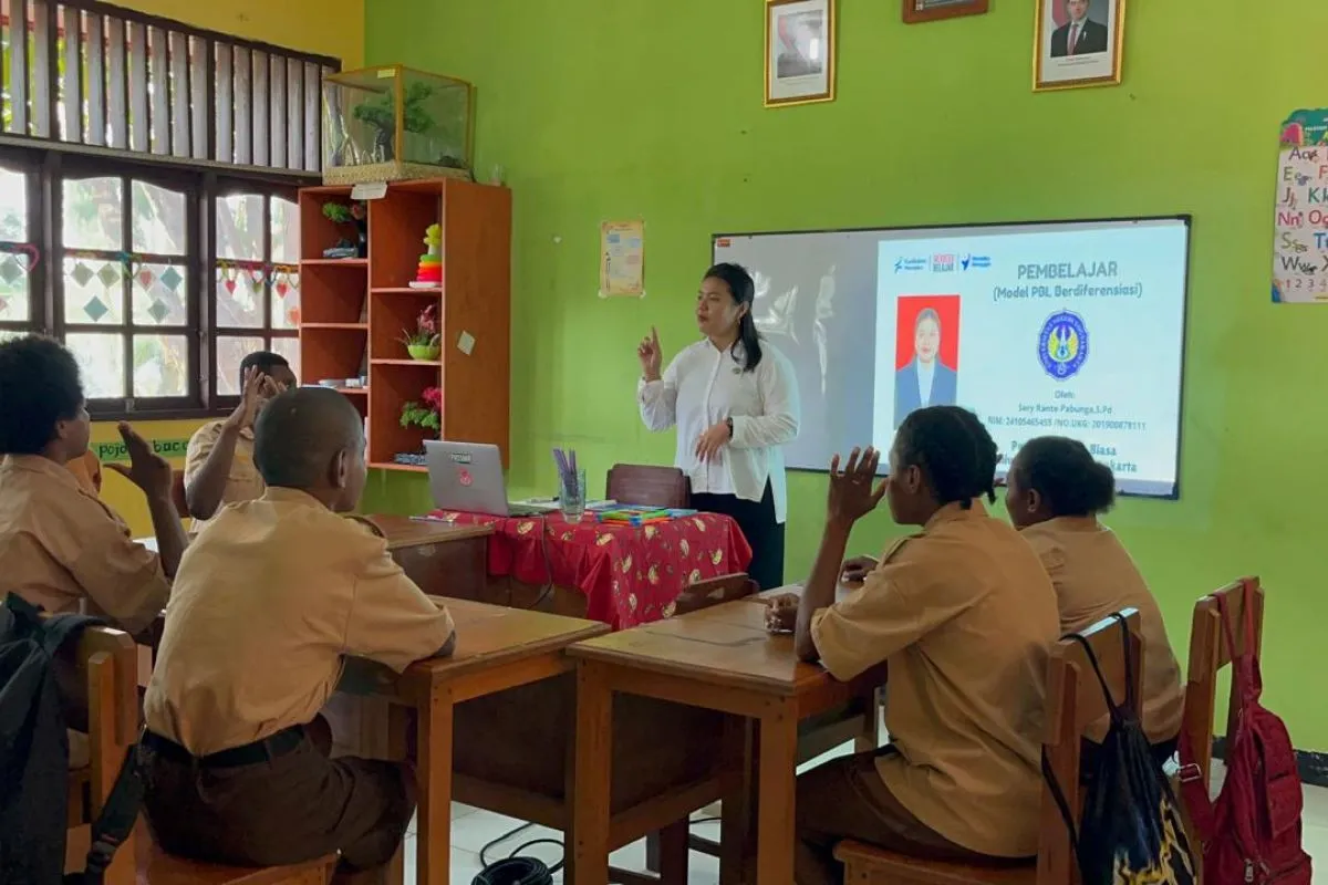 Ilustrasi anak-anak Papua mendapatkan pendidikan yang layak. Foto Antara