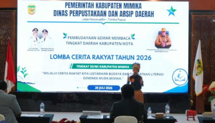 Lewat Lomba Cerita Rakyat, Anak-anak Mimika Diajak Cintai Budaya Leluhur