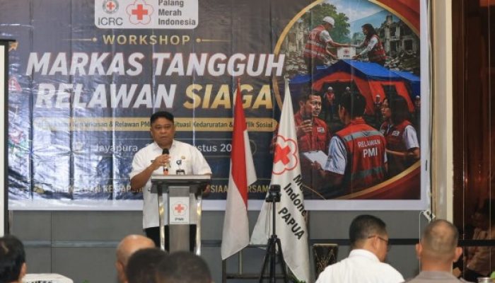 Pemprov Papua Dorong PMI Perkuat Kesiapan Relawan Hadapi Bencana